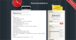 Desktop Screenshot of boomerang.blogerka.cz