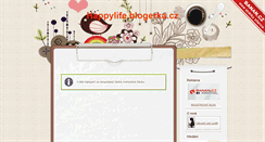 Desktop Screenshot of happylife.blogerka.cz