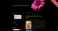 Desktop Screenshot of lorripovidky.blogerka.cz