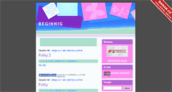 Desktop Screenshot of beginning.blogerka.cz